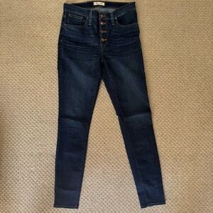 Madewell mid-rise skinny jeans 29 tall